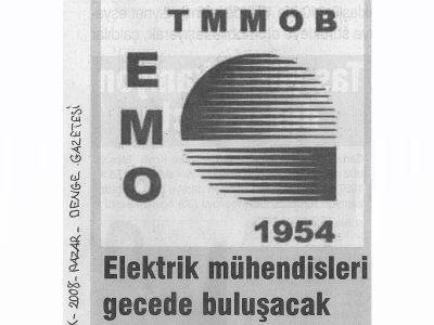 ELEKTRİK MÜHENDİSLERİ GECEDE BULUŞACAK