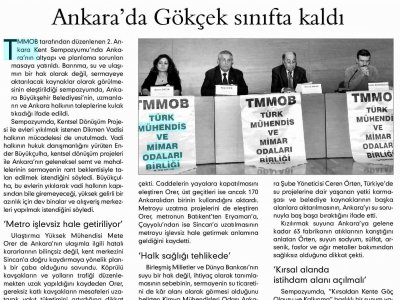 ANKARA'DA GÖKÇEK SINIFTA KALDI (EVRENSEL, 19.01.2009)