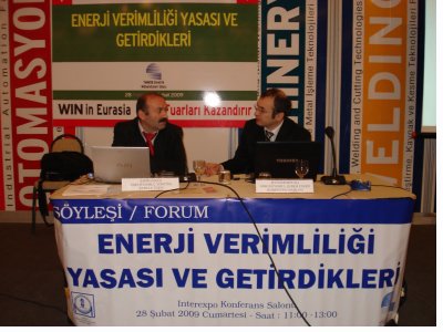 "ENERJİ VERİMLİLİĞİ KANUNU VE GETİRDİKLERİ KONULU SÖYLEŞİ VE FORUMU DÜZENLENDİ.