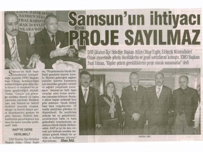 SAMSUN'UN İHTİYACI PROJE SAYILMAZ