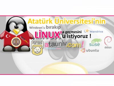 ATATÜRK ÜNİVERSİTESİ ÖĞRENCİLERİ LİNUX KULLANMAK İSTİYOR