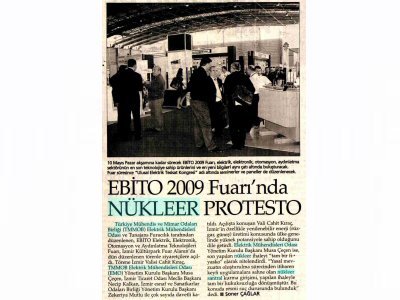 EBİTO 2009 FUARINDA NÜKLEER PROTESTO-08.05.2009 YENİGÜN
