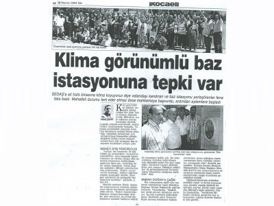KLİMA GÖRÜNÜMLÜ BAZ İSTASYONUNA TEPKİ