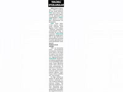 TEHLİKELİ UYGULAMALAR-25.07.2009 EVRENSEL
