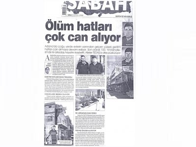 ÖLÜM HATLARI ÇOK  CAN ALIYOR..