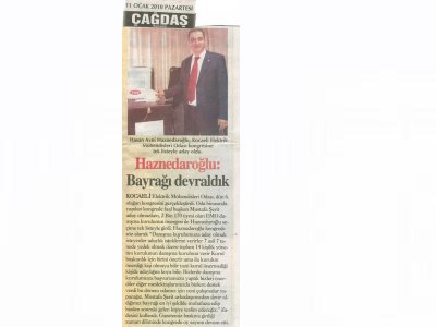 HAZNEDAROĞLU BAYRAĞI DEVRALDIK