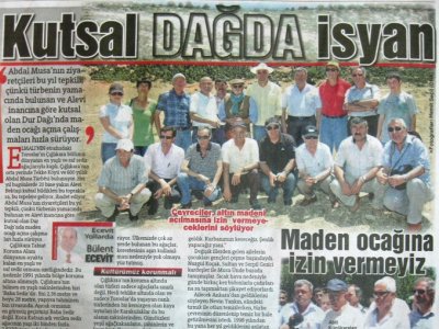 KUTSAL DAĞDA İSYAN (HÜRRİYET AKDENİZ-26.06.2010)