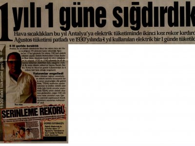 İLHAN METİN: 1 YILI 1 GÜNE SIĞDIRDIK (ANTALYA EKSPRES-04.09.2010)