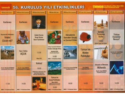 TMMOB 56.KURULUŞ YILI ETKİNLİKLERİ