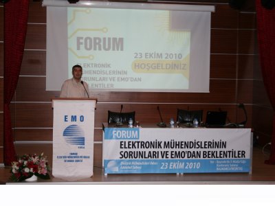 ELEKTRONİK MÜHENDİSLERİNİN SORUNLARI VE EMO'DAN BEKLENTİLER FORUMU YAPILDI