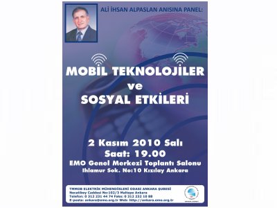 MOBİL TEKNOLOJİLER VE SOSYAL ETKİLERİ PANELİ DÜZENLENECEK