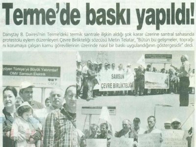 TERME`DE BASKI YAPILDI(ARENA GAZETESİ-06.06.2011)