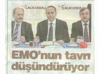 EMO`NUN TAVRI DÜŞÜNDÜRÜYOR(ARENA GAZETESİ-11.06.2011)