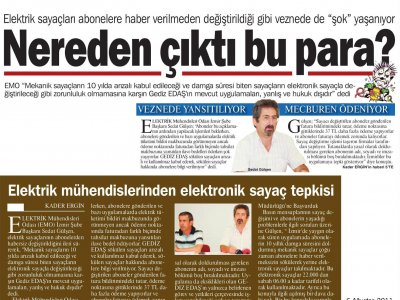 NEREDEN ÇIKTI BU PARA? - 06.08.2011 - EGE TELGRAF