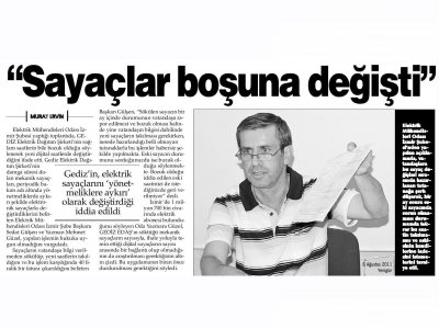SAYAÇLAR BOŞUNA DEĞİŞTİ - 06.08.2011 - YENİGÜN