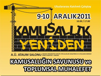 KAMUSALLIK YENİDEN ÇALIŞTAYI 9-10 ARALIK`TA ANKARA`DA