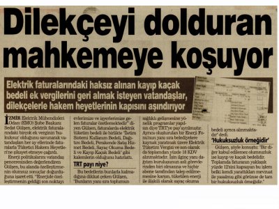 DİLEKÇEYİ DOLDURAN MAHKEMEYE KOŞUYOR - 27.11.2011 - ŞOK