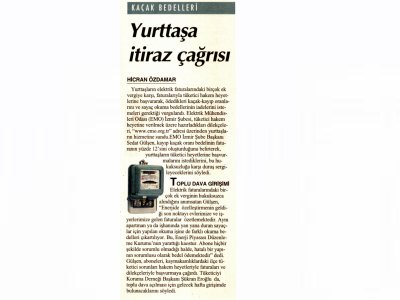YURTTAŞA İTİRAZ ÇAĞRISI - 30.11.2011 - CUMHURİYET EGE