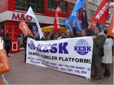 KESK TARAFINDAN YAPILAN BASIN AÇIKLAMASINA KATILIM SAĞLANDI