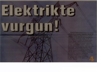 ELEKTRİKTE VURGUN! (HÜRSES ANTALYA-10.01.2012)