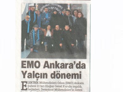 EMO ANKARA’DA YALÇIN DÖNEMİ (HÜRRİYET ANKARA, 22.02.2012)