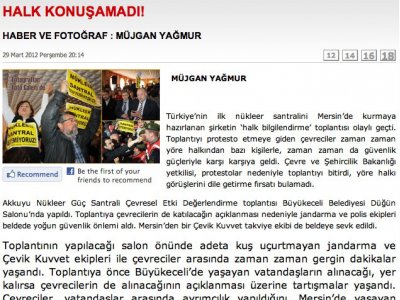 HALK KONUŞAMADI (29 MART 2012 - MERSİN İMECE GAZETESİ)