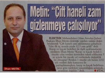 METİN: ‘ÇİFT HANELİ ZAM GİZLENMEYE ÇALIŞILIYOR‘ (ANTALYA EKSPRES-03.04.2012)