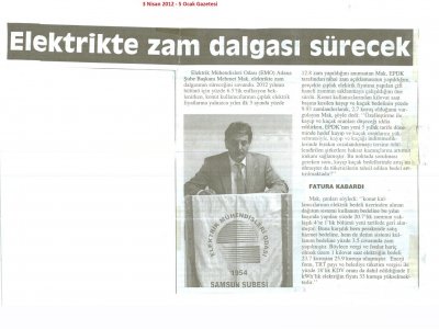 ELEKTRİK ZAMLARI - BASIN AÇIKLAMASI