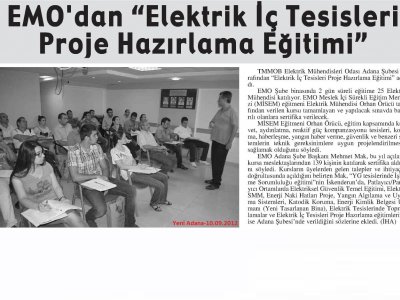 ELEKTRİK İÇ TESİSLERİ PROJE HAZIRLAMA EĞİTİMİ