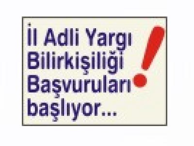 BİLİRKİŞİLİK DUYURUSU