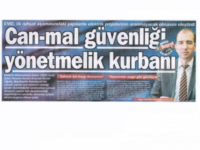 CAN VE MAL GÜVENLİĞİ YÖNETMELİK KURBANI - 23.10.2012 - EGE TELGRAF