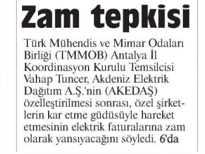 ZAM TEPKİSİ (AKDENİZ BEYAZ-02.11.2012)