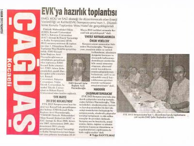 EVK`YA HAZIRLIK TOPLANTISI-ÇAĞDAŞ KOCAELİ GAZETESİ