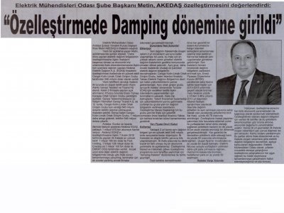 ÖZELLEŞTİRMEDE DAMPİNG DÖNEMİNE GİRİLDİ (ANTALYA EKONOMİ-14.11.2012)