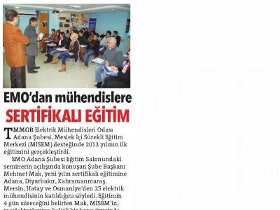 ELEKTRİK SMM EĞİTİMİ