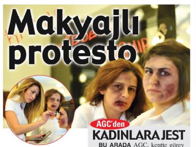 MAKYAJLI PROTESTO (ANTALYA KÖRFEZ-08.03.2013)