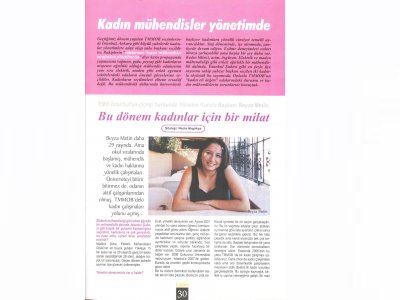 KADIN MÜHENDİSLER YÖNETİMDE (PETROL-İŞ KADIN DERGİSİ - TEMMUZ 2012)