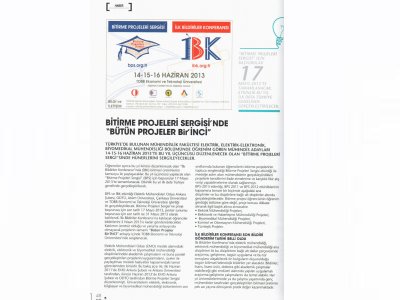 BİTİRME PROJELERİ SERGİSİNDE BÜTÜN PROJELER BİRİNCİ (KAYNAK ELEKTRİK, MART 2013)