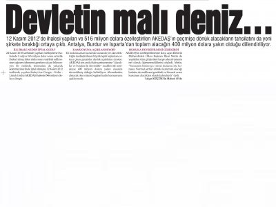 DEVLETİN MALI DENİZ (HİLAL-10.07.2013)