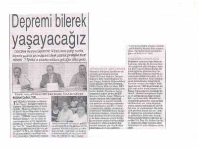 DEPREMİ BİLEREK YAŞAYACAĞIZ-DEMOKRAT KOCAELİ