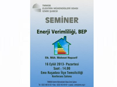 SEMİNER: ENERJİ VERİMLİLİĞİ, BEP