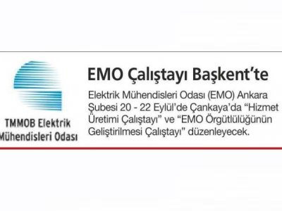 EMO ÇALIŞTAYI BAŞKENT`TE (HABERTÜRK ANKARA, 20.09.2013)