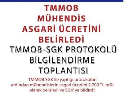TMMOB - SGK PROTOKOLÜ BİLGİLENDİRME TOPLANTISI