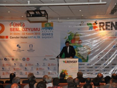 2. GÜNEŞ SEMPOZYUMU VE RENSEF FUAR AÇILIŞI YAPILDI