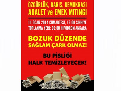 YOLSUZLUK DÜZENİNE KARŞI SIHHİYE MEYDANINDAYIZ