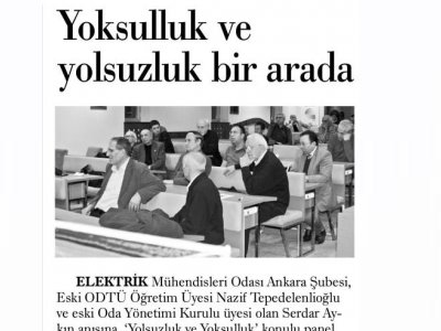 YOKSULLUK VE YOLSUZLUK BİR ARADA (GÜNLÜK EVRENSEL, 14.2.2014)
