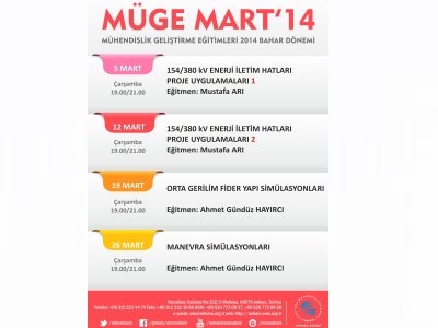 MÜHENDİSLİK GELİŞTİRME EĞİTİMLERİ 2014 BAHAR DÖNEMİ BAŞLIYOR