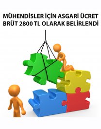 MÜHENDİSLER İÇİN ASGARİ ÜCRET BRÜT 2800 TL OLARAK BELİRLENDİ