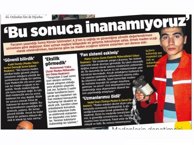 BU SONUCA İNANMIYORUZ- 15.05.2014 - MİLLİYET