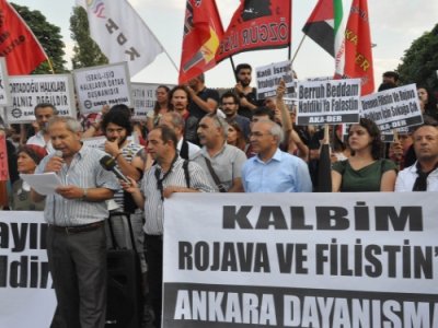 ANKARADA KALBİM ROJAVA VE FİLİSTİNDE! EYLEMİ